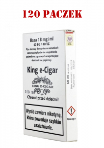 Baza King e-Cigar 18mg  6x10ml  - 120szt