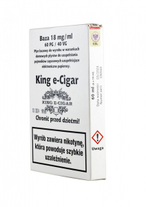 Baza King e-Cigar 10ml 60/40 - 18mg  6x10ml