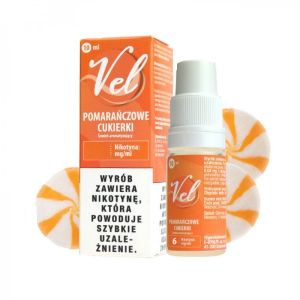 Liquid VEL 10ml - Pomarańczowe Cukierki 12mg