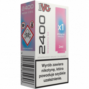  IVG 2400 Pod Strawberry Ice 20mg 2ml 