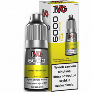 IVG 6000 Nicotine Salt Lemon Peach Crush 20mg 10ml