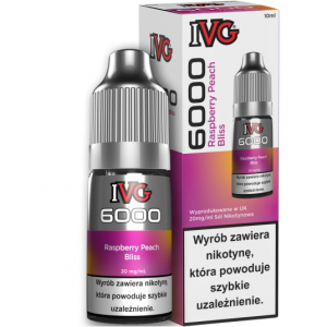 IVG 6000 Nicotine Salt Raspberry Peach Bliss 20mg